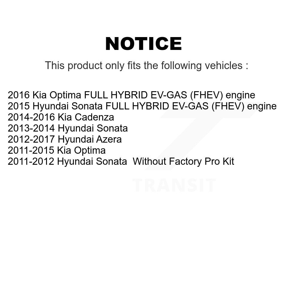 Rear Shock Absorber And Strut Mount Kit For Hyundai Sonata Kia Optima Cadenza Azera KSH-100574