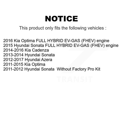 Rear Shock Absorber And Strut Mount Kit For Hyundai Sonata Kia Optima Cadenza Azera KSH-100582