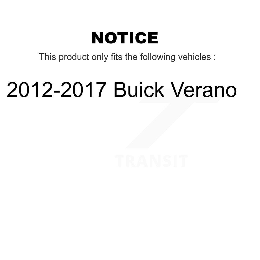Rear Shock Absorber And Strut Mount Kit For 2012-2017 Buick Verano KSH-100589
