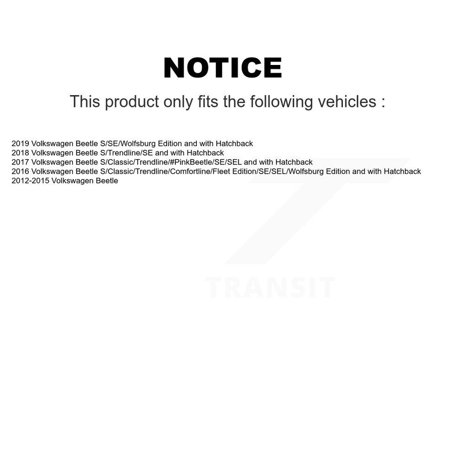 Rear Shock Absorber And Strut Mount Kit For Volkswagen Beetle KSH-100602