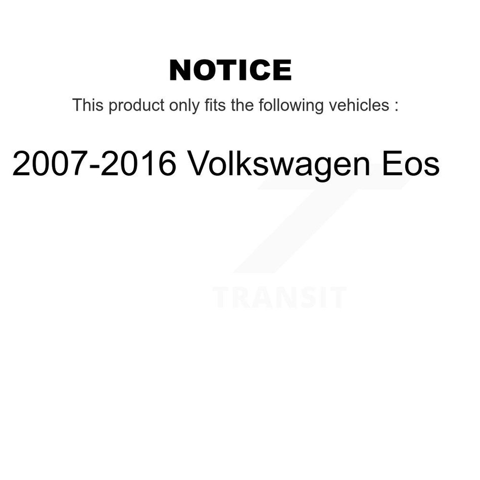 Front Suspension Strut & Rear Shock And Mount Kit For 2007-2016 Volkswagen Eos KSH-100607