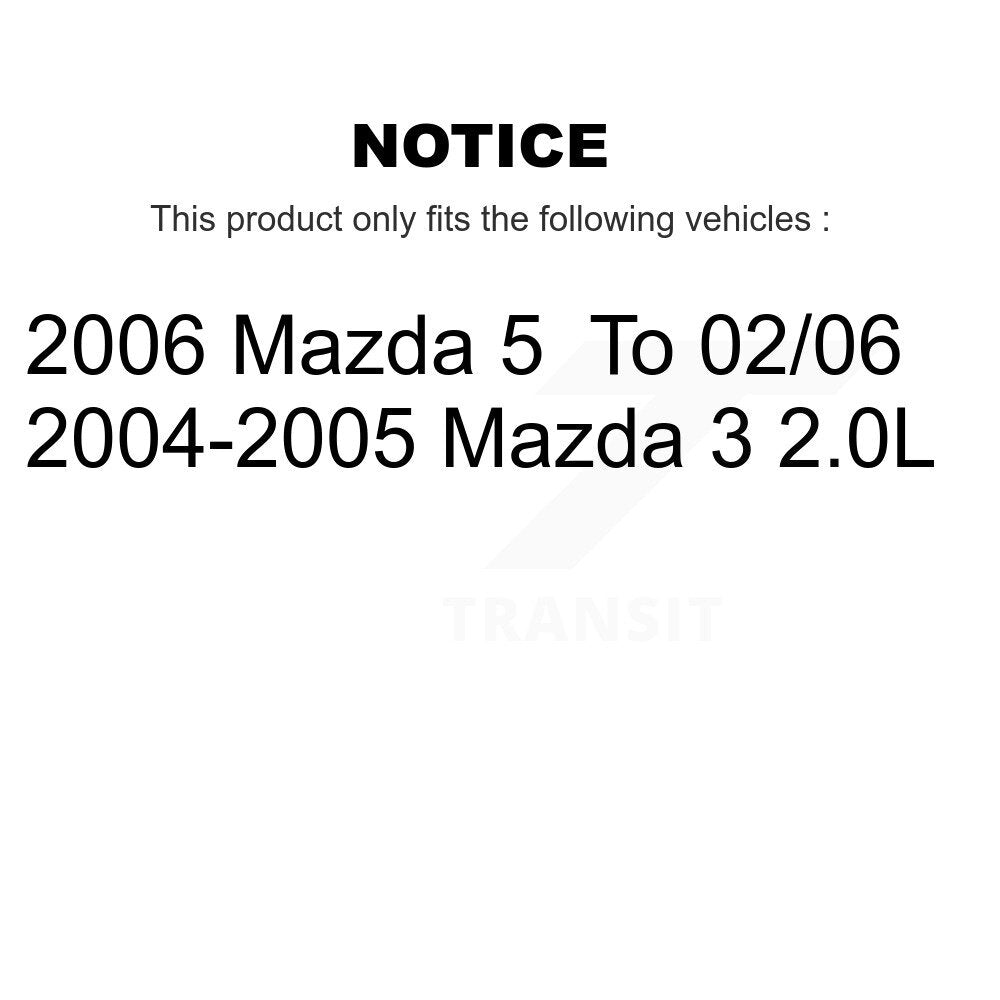 Front Rear Semi-Metallic Brake Pads Kit For Mazda 3 5 KSM-100025
