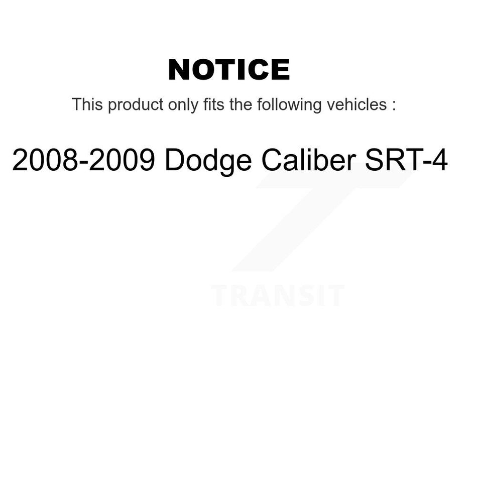 Front Rear Semi-Metallic Brake Pads Kit For 2008-2009 Dodge Caliber SRT-4 KSM-100030