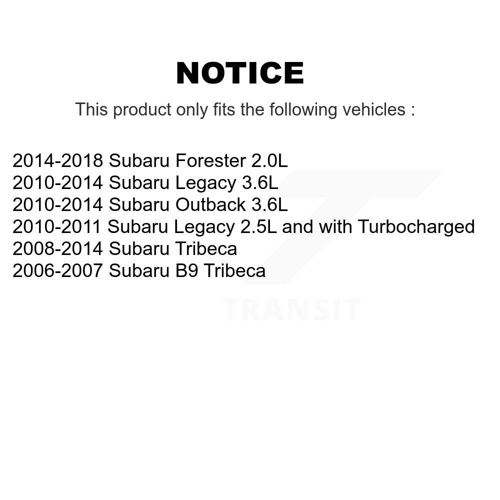 Front Rear Semi-Metallic Brake Pads Kit For Subaru Forester Outback Legacy Tribeca B9 KSM-100044