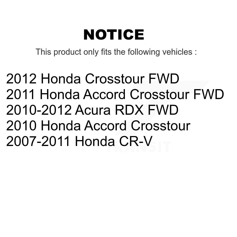 Front Rear Semi-Metallic Brake Pads Kit For Honda CR-V Acura RDX Accord Crosstour KSM-100049