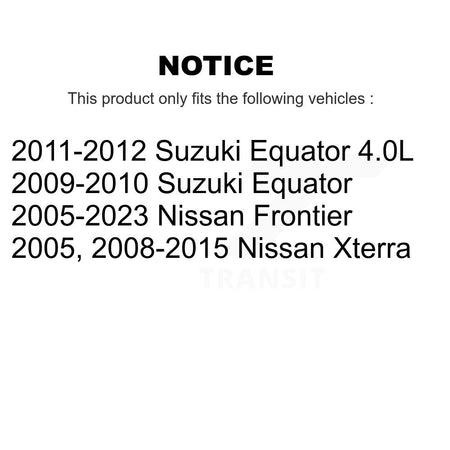 Front Rear Semi-Metallic Brake Pads Kit For Nissan Frontier Xterra Suzuki Equator KSM-100053