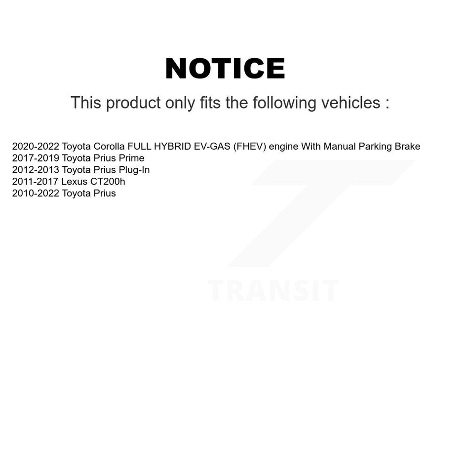 Front Rear Semi-Metallic Brake Pads Kit For Toyota Corolla Prius Prime Lexus CT200h AWD-e KSM-100078