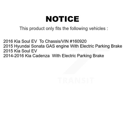 Front Rear Semi-Metallic Brake Pads Kit For Hyundai Sonata Kia Soul EV Cadenza KSM-100107
