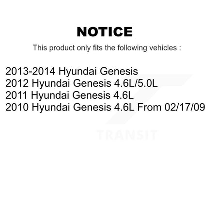Front Rear Semi-Metallic Brake Pads Kit For Hyundai Genesis KSM-100149
