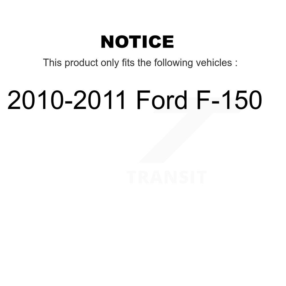 Front Rear Semi-Metallic Brake Pads Kit For 2010-2011 Ford F-150 KSM-100160
