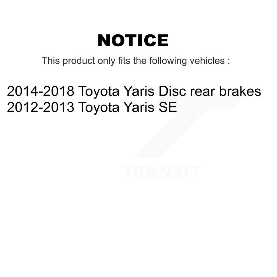 Front Rear Semi-Metallic Brake Pads Kit For Toyota Yaris KSM-100201