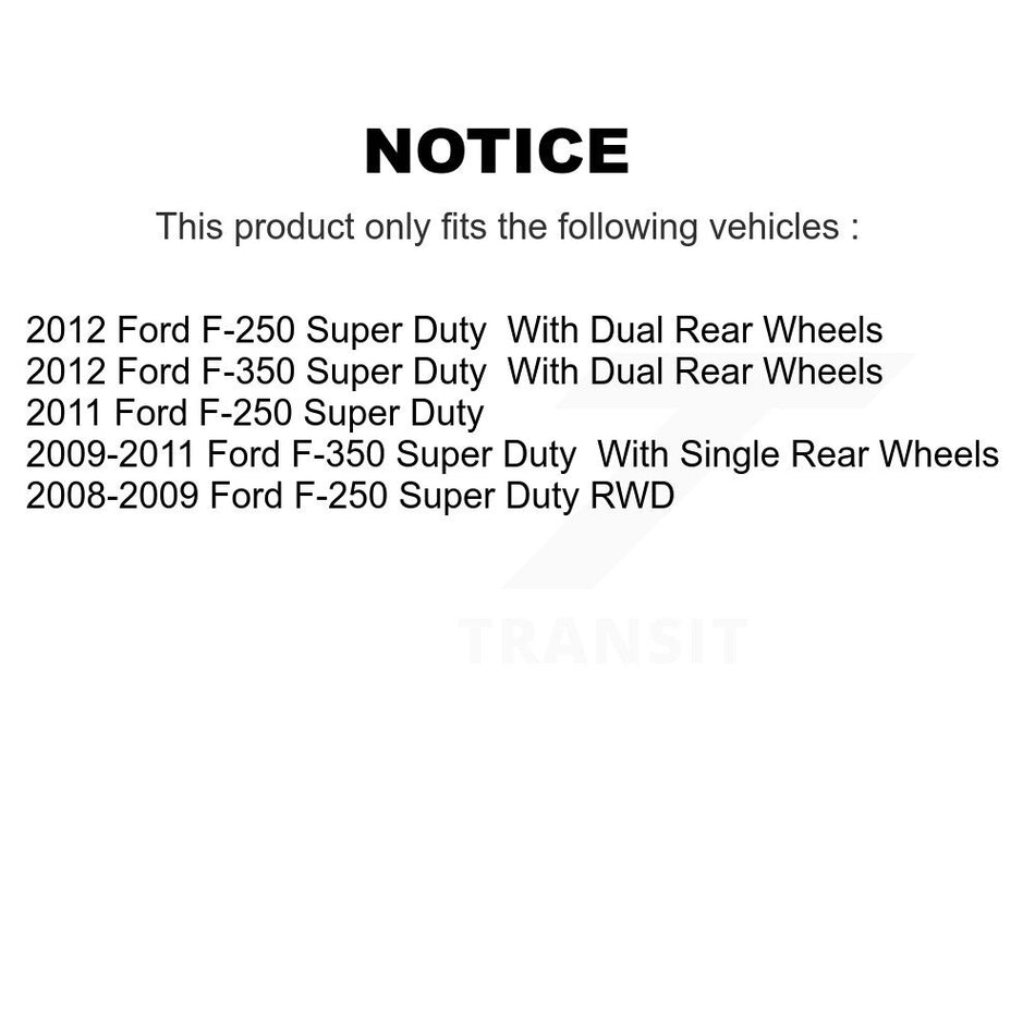 Front Rear Semi-Metallic Brake Pads Kit For Ford F-250 Super Duty F-350 KSM-100203