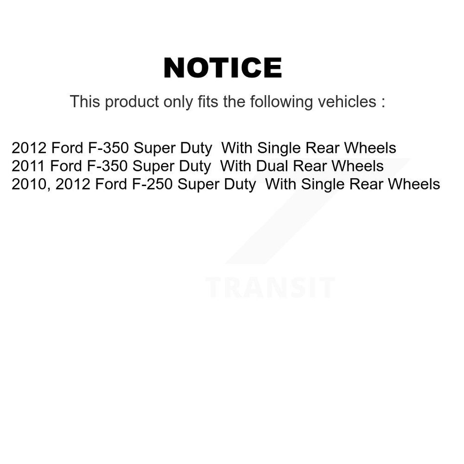 Front Rear Semi-Metallic Brake Pads Kit For Ford F-350 Super Duty F-250 KSM-100204