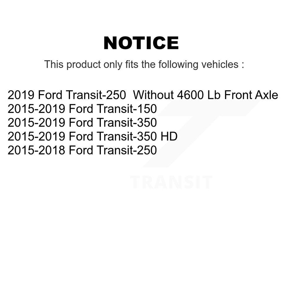 Front Rear Semi-Metallic Brake Pads Kit For Ford Transit-250 Transit-150 Transit-350 HD KSM-100222