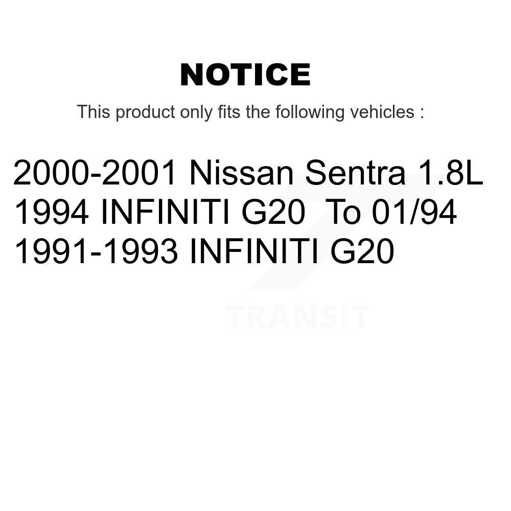 Front Rear Semi-Metallic Brake Pads Kit For Nissan Sentra INFINITI G20 KSM-100243