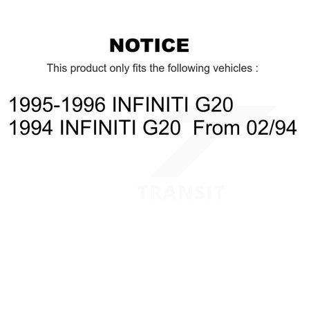 Front Rear Semi-Metallic Brake Pads Kit For INFINITI G20 KSM-100303