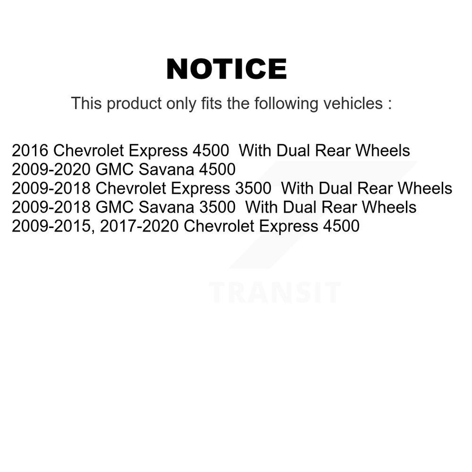 Front Rear Semi-Metallic Brake Pads Kit For GMC Savana 3500 Chevrolet Express 4500 KSM-100324
