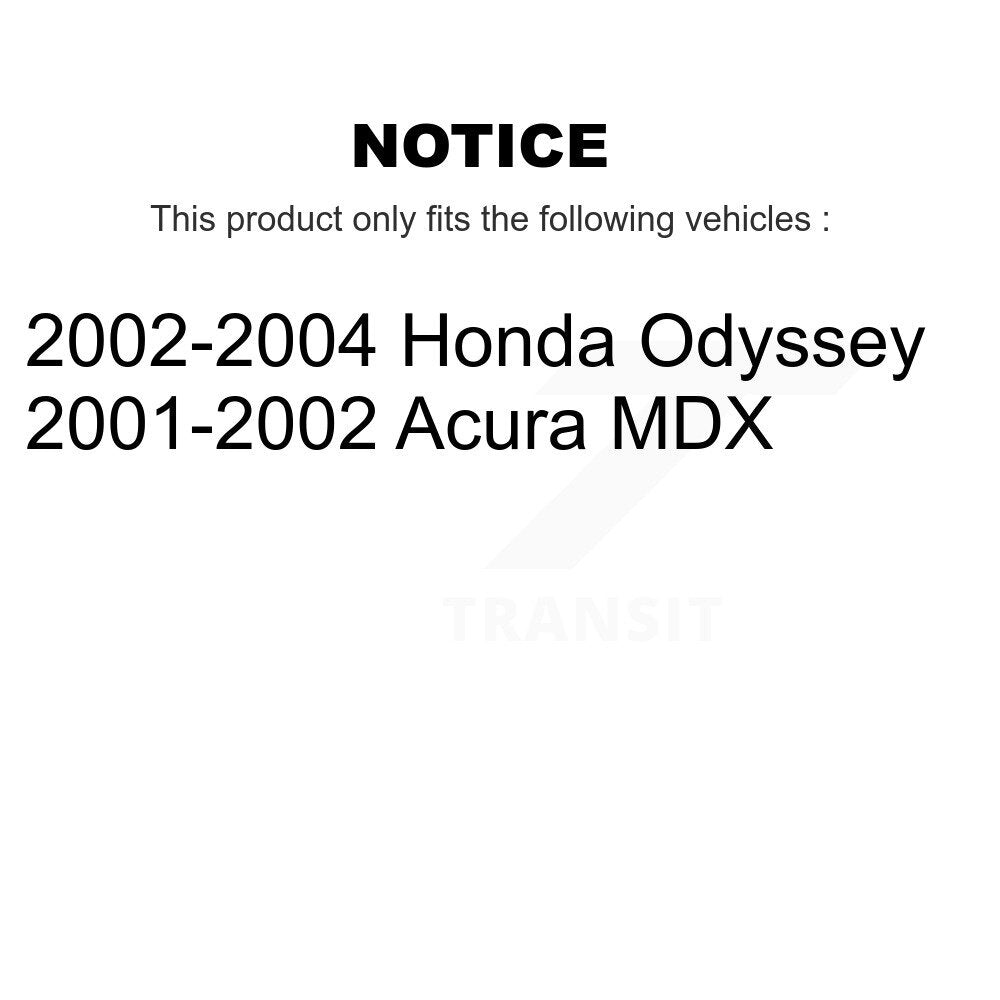 Front Rear Semi-Metallic Brake Pads Kit For Honda Odyssey Acura MDX KSM-100337