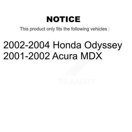 Front Rear Semi-Metallic Brake Pads Kit For Honda Odyssey Acura MDX KSM-100337
