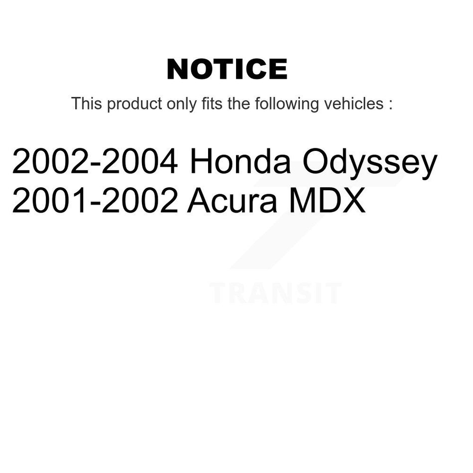 Front Rear Semi-Metallic Brake Pads Kit For Honda Odyssey Acura MDX KSM-100337
