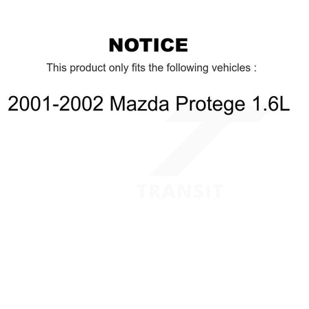 Front Rear Semi-Metallic Brake Pads Kit For 2001-2002 Mazda Protege 1.6L KSM-100339