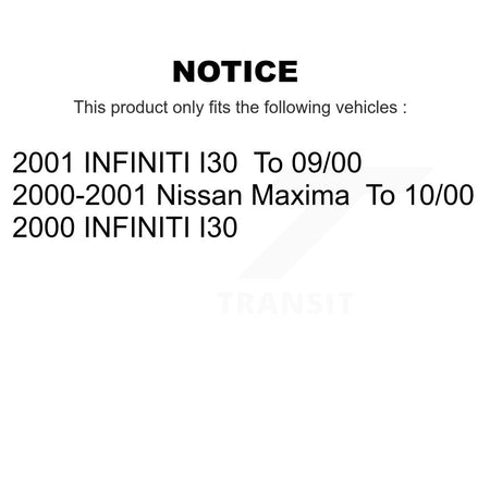 Front Rear Semi-Metallic Brake Pads Kit For Nissan Maxima INFINITI I30 KSM-100344