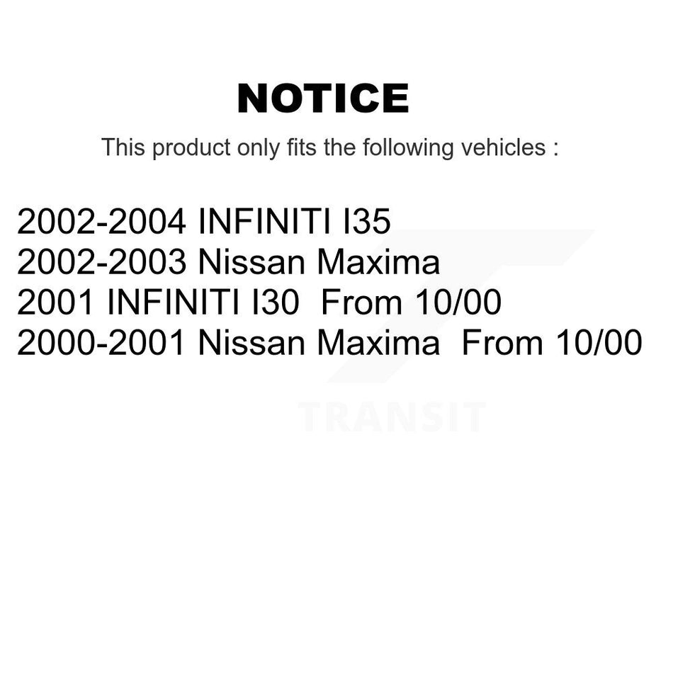 Front Rear Semi-Metallic Brake Pads Kit For Nissan Maxima INFINITI I35 I30 KSM-100345
