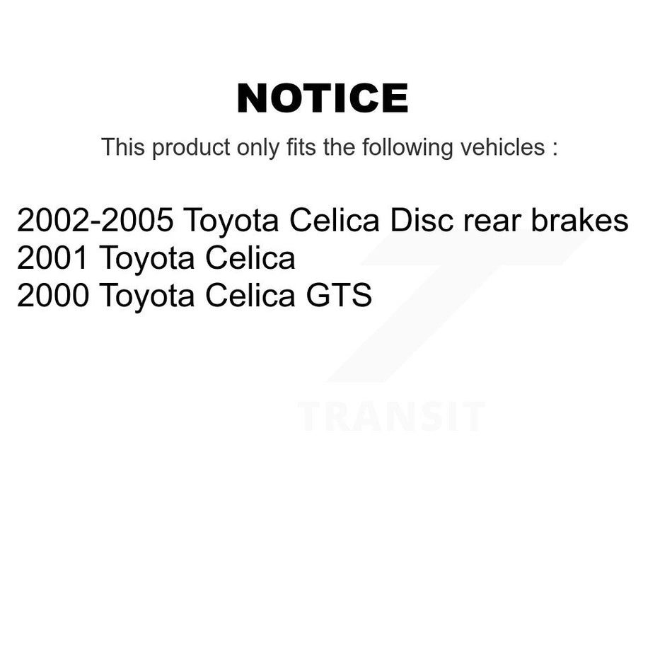 Front Rear Semi-Metallic Brake Pads Kit For Toyota Celica KSM-100347