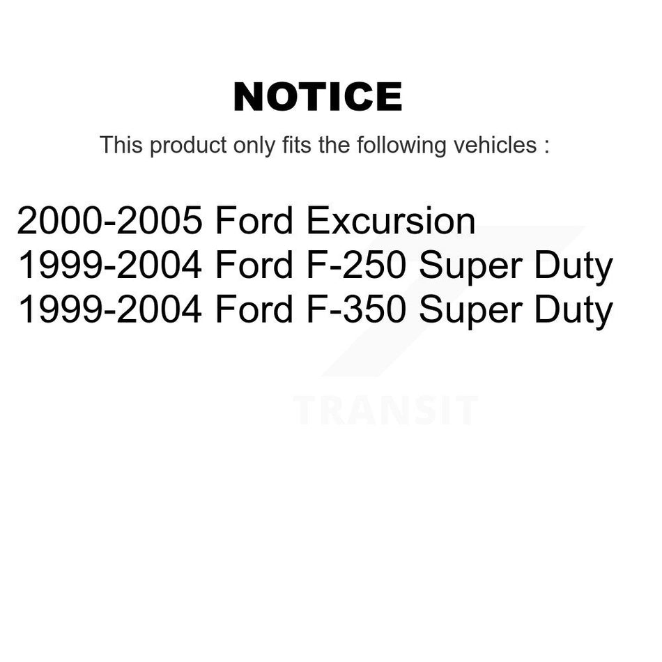 Front Rear Semi-Metallic Brake Pads Kit For Ford F-350 Super Duty F-250 Excursion KSM-100354