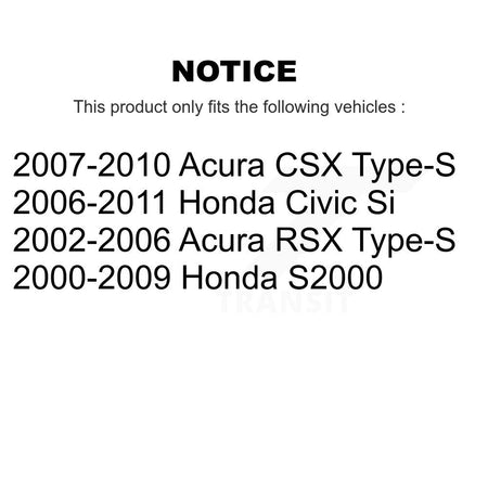 Front Rear Semi-Metallic Brake Pads Kit For Honda Civic Acura CSX RSX S2000 KSM-100355