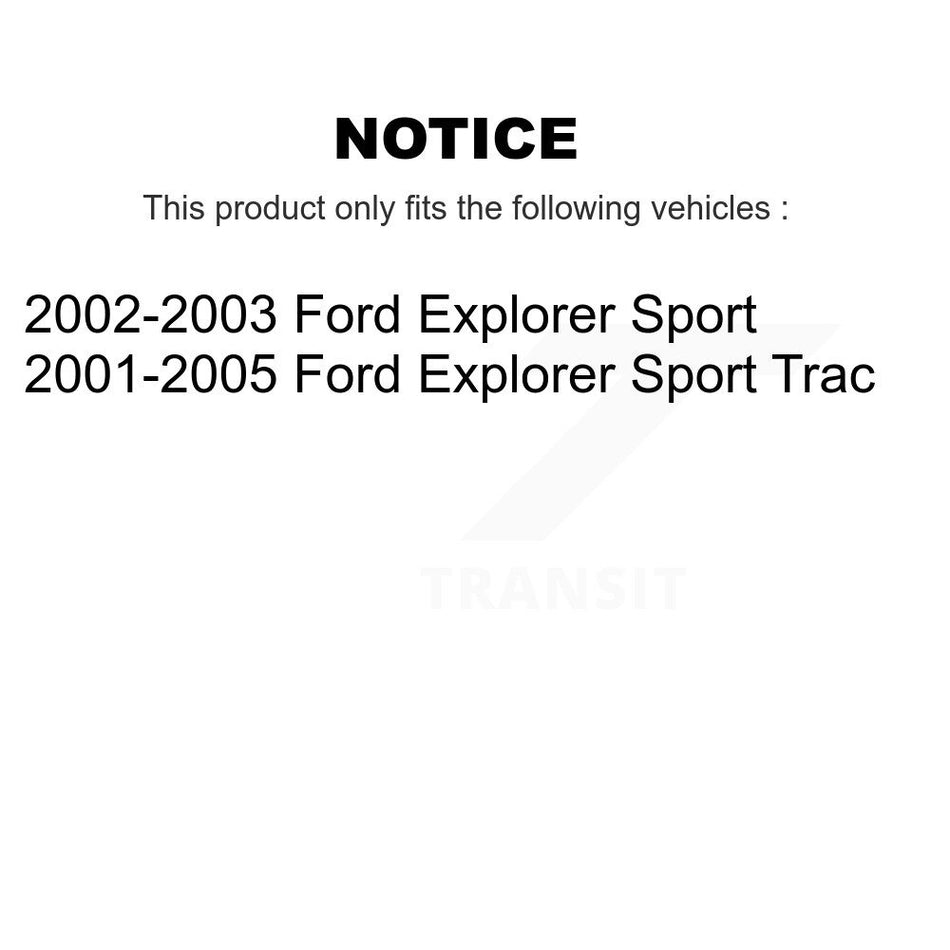 Front Rear Semi-Metallic Brake Pads Kit For Ford Explorer Sport Trac KSM-100356
