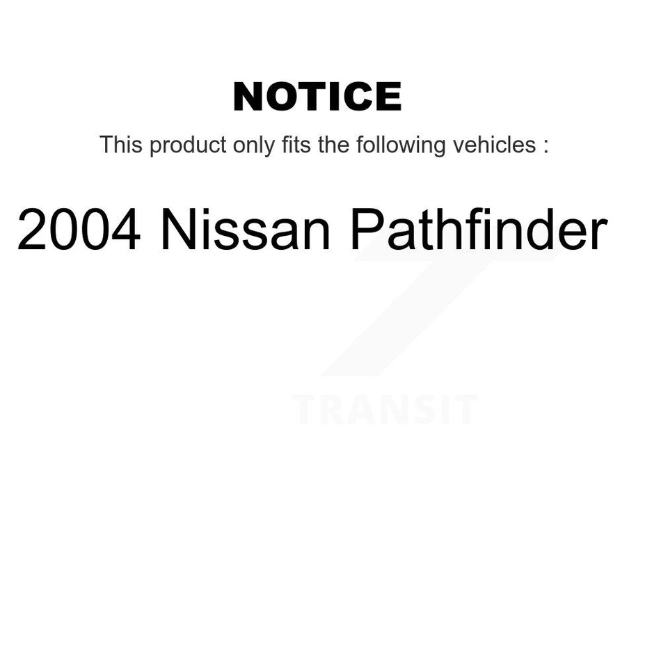 Front Rear Semi-Metallic Brake Pads Kit For 2004 Nissan Pathfinder To 07 04 KSM-100373