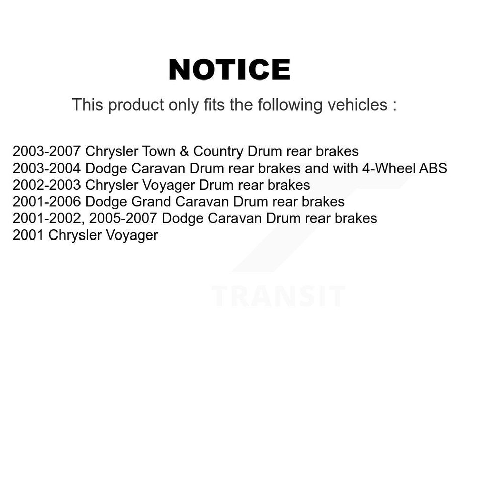 Front Rear Semi-Metallic Brake Pads Kit For Dodge Caravan Grand Chrysler Town & Country KSM-100376