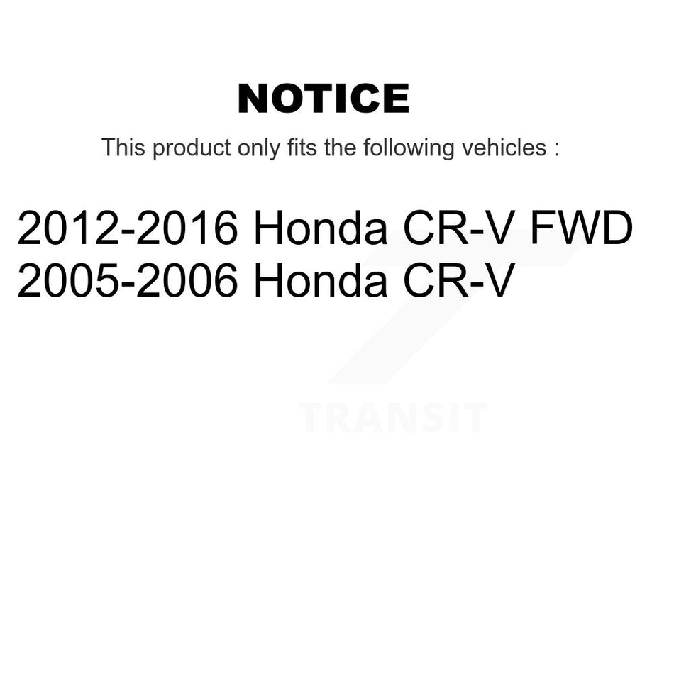 Front Rear Semi-Metallic Brake Pads Kit For Honda CR-V KSM-100405