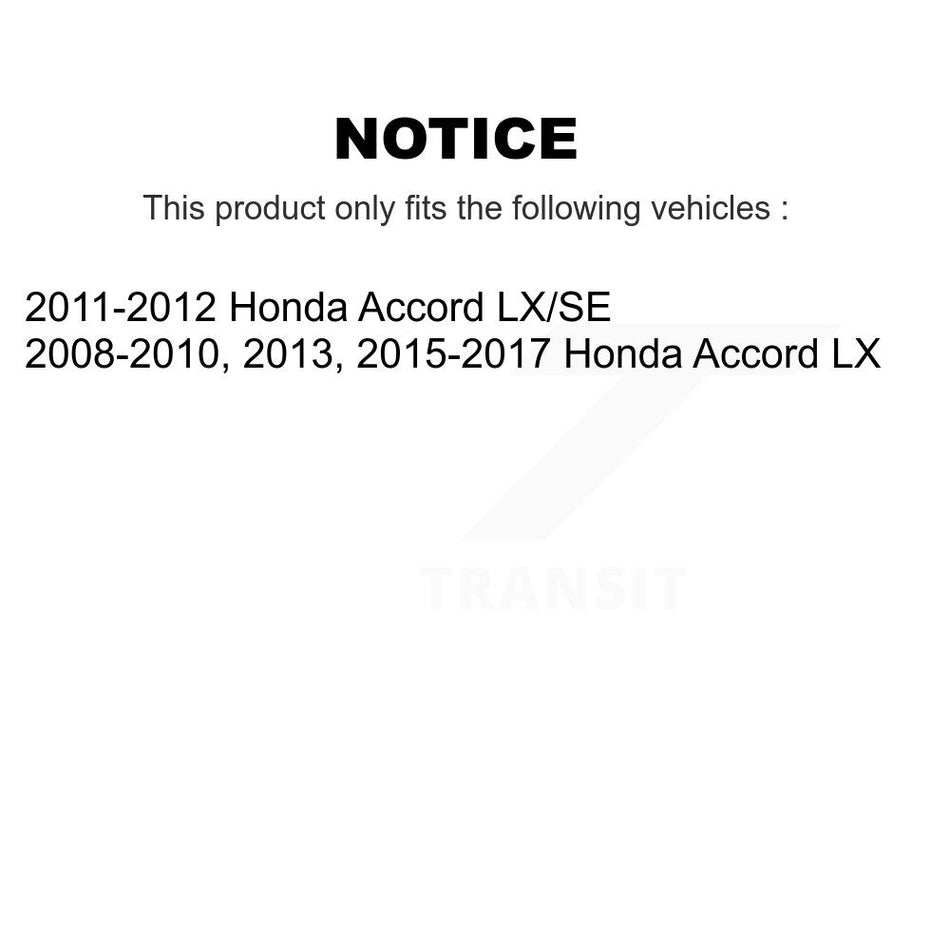 Front Rear Semi-Metallic Brake Pads Kit For Honda Accord KSM-100406
