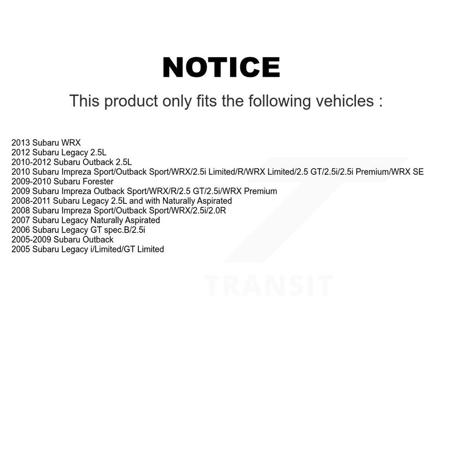 Front Rear Semi-Metallic Brake Pads Kit For Subaru Outback Forester Impreza Legacy WRX KSM-100424