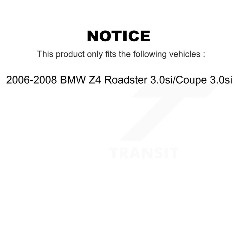 Front Rear Semi-Metallic Brake Pads Kit For 2006-2008 BMW Z4 Roadster 3.0si Coupe KSM-100435