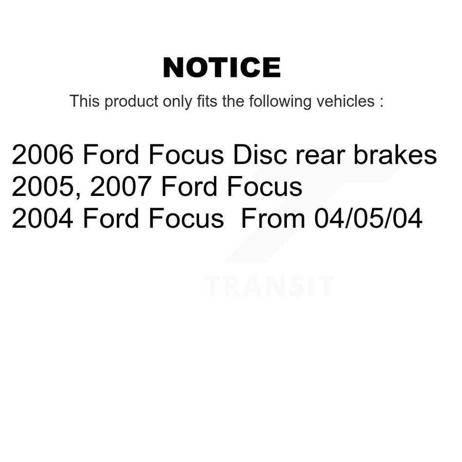 Front Rear Semi-Metallic Brake Pads Kit For Ford Focus KSM-100451