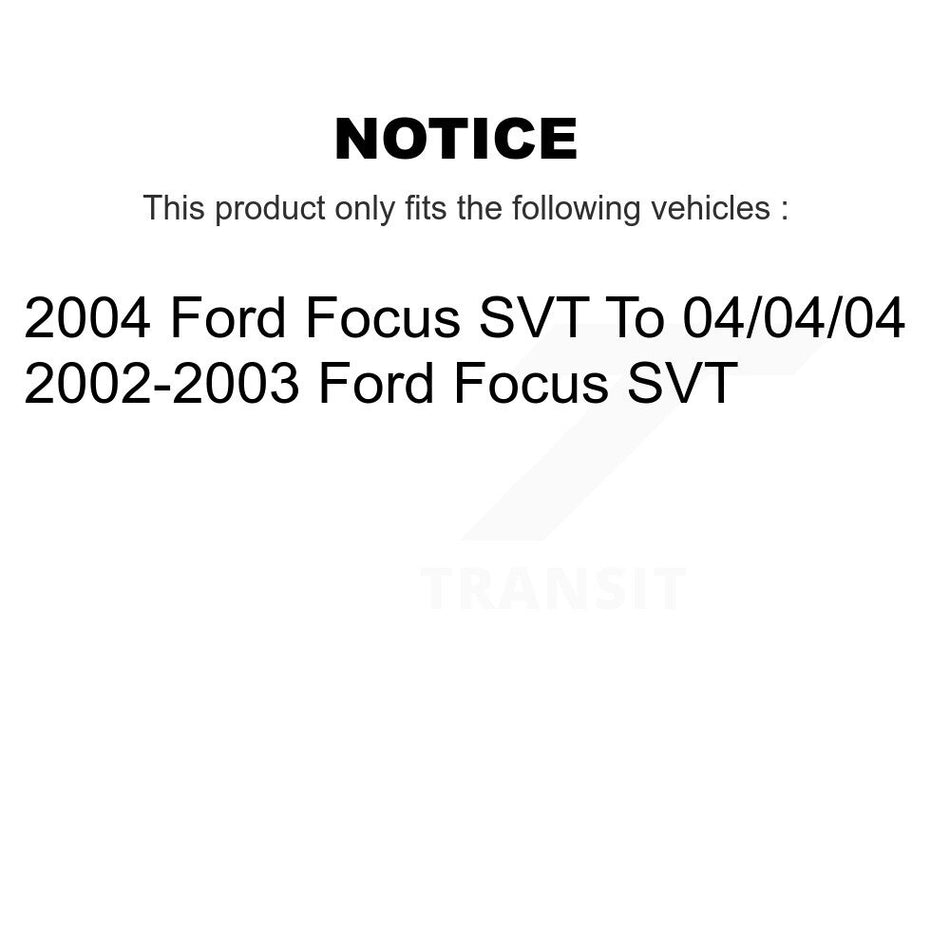 Front Rear Semi-Metallic Brake Pads Kit For Ford Focus SVT KSM-100478