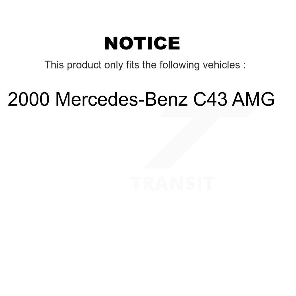 Front Rear Semi-Metallic Brake Pads Kit For 2000 Mercedes-Benz C43 AMG KSM-100540