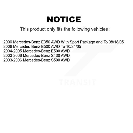 Front Rear Semi-Metallic Brake Pads Kit For Mercedes-Benz E350 S430 E500 S500 AWD KSM-100542