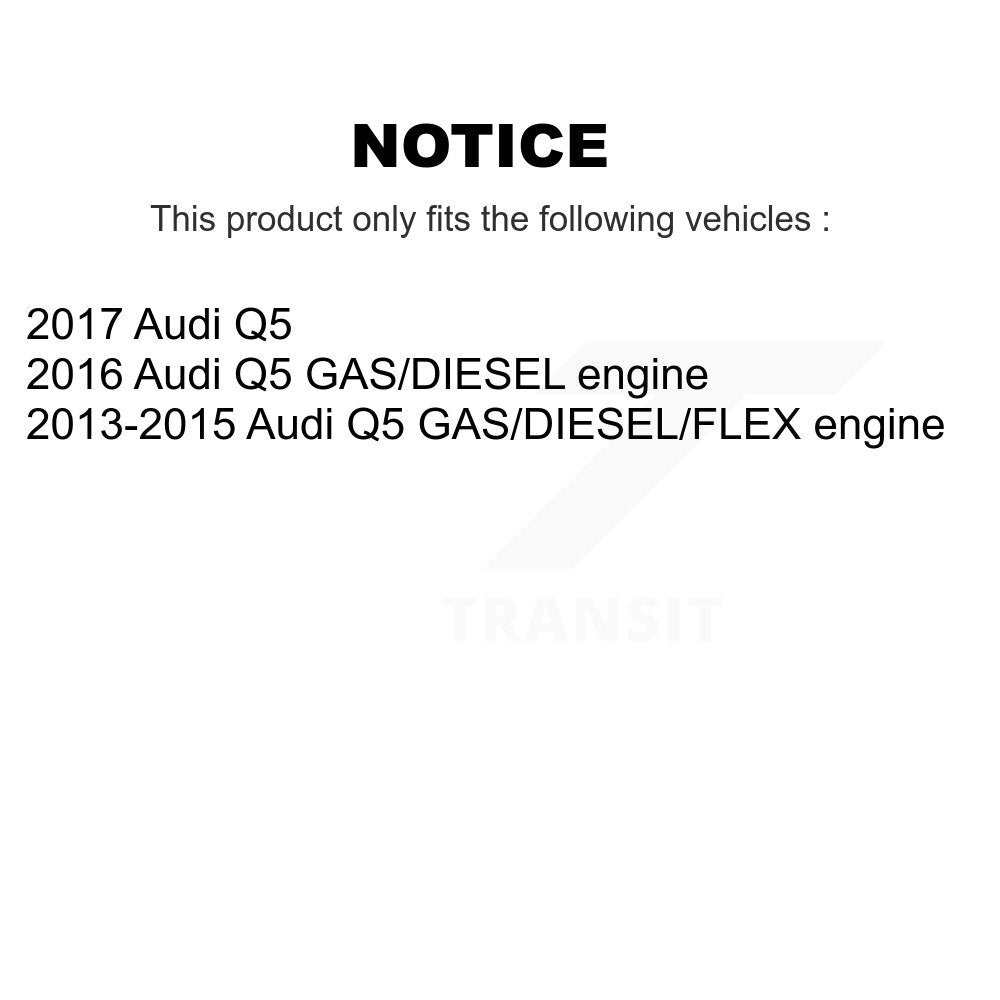 Front Rear Semi-Metallic Brake Pads Kit For Audi Q5 KSM-100589