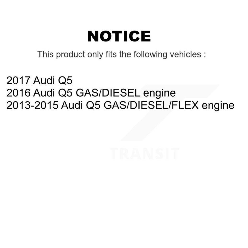 Front Rear Semi-Metallic Brake Pads Kit For Audi Q5 KSM-100589