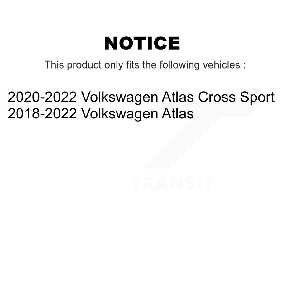 Front Rear Semi-Metallic Brake Pads Kit For Volkswagen Atlas Cross Sport KSM-100608