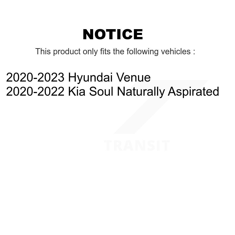 Front Rear Semi-Metallic Brake Pads Kit For Hyundai Venue Kia Soul KSM-100623