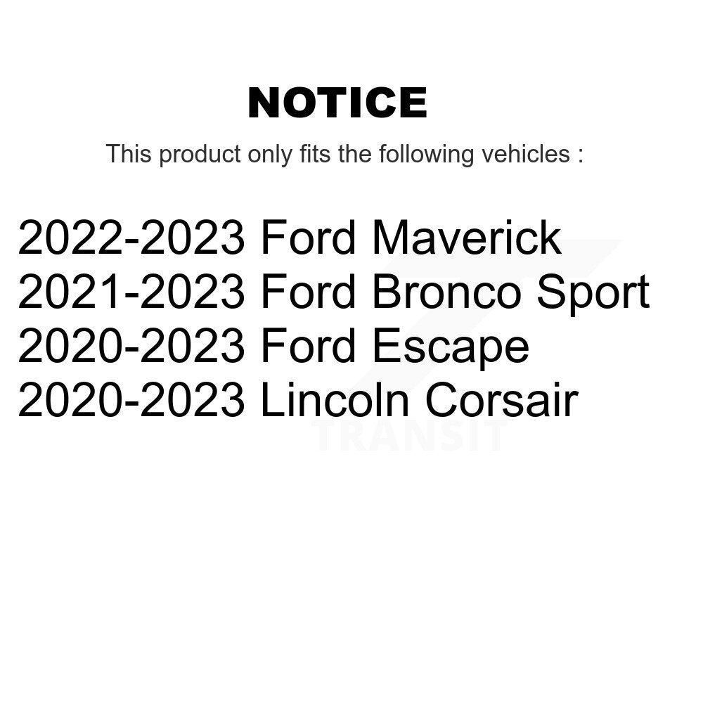 Front Rear Semi-Metallic Brake Pads Kit For Ford Escape Bronco Sport Maverick Lincoln KSM-100668