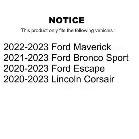 Front Rear Semi-Metallic Brake Pads Kit For Ford Escape Bronco Sport Maverick Lincoln KSM-100668