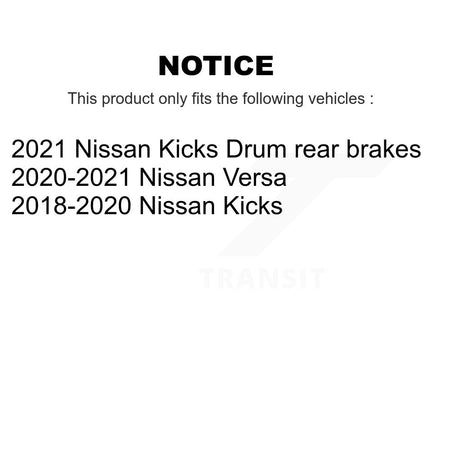 Front Rear Semi-Metallic Brake Pads And Drum Shoes Kit For Nissan Kicks Versa KSN-100914