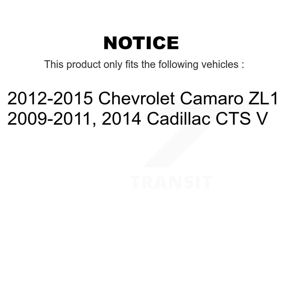 Front Rear Semi-Metallic Brake Pads & Parking Shoes Kit For Chevrolet Camaro Cadillac CTS KSN-100930