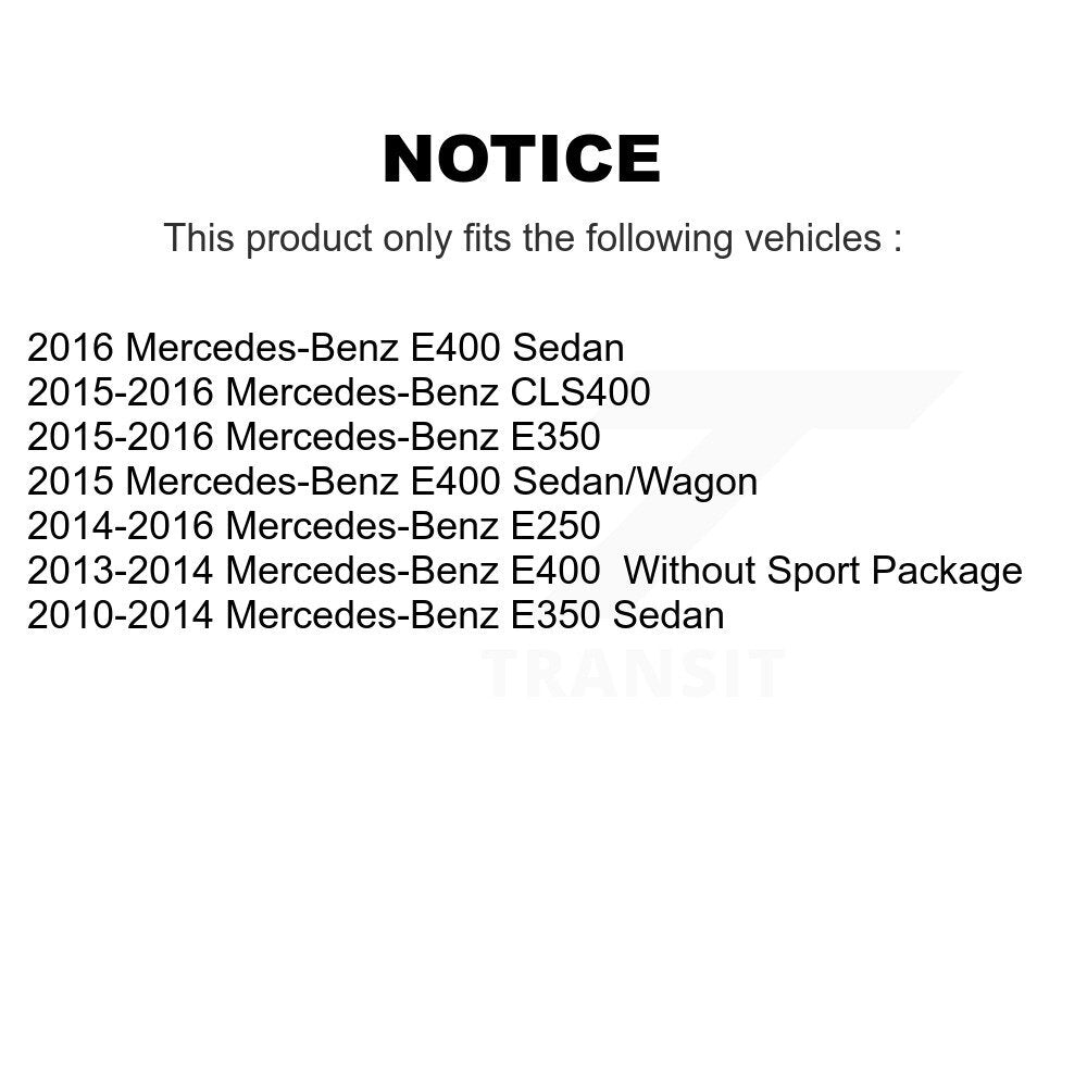 Front Rear Semi-Metallic Brake Pads And Parking Shoe Kit For Mercedes-Benz E350 E400 E250 KSN-100963